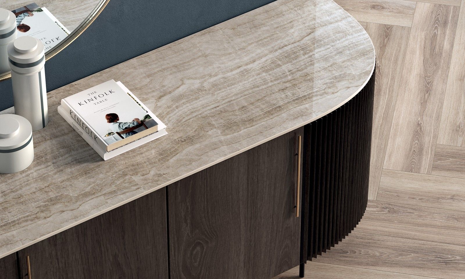 Керамогранит 3200х1600х12 Materia Travertino Navona Honey Nature (ABK STONE)