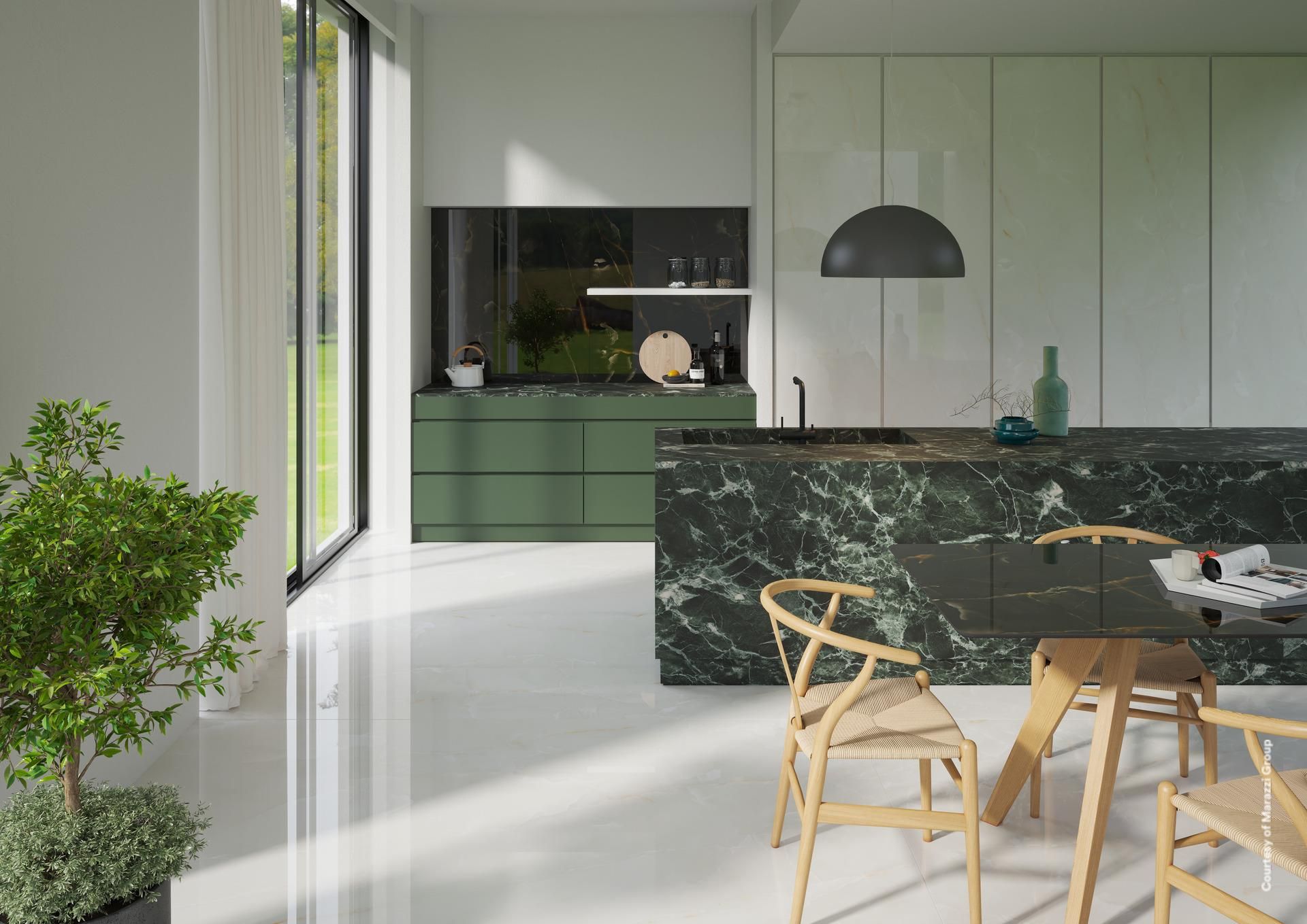 Керамогранит 3240х1620х12 Verde Aver Satin (Marazzi)