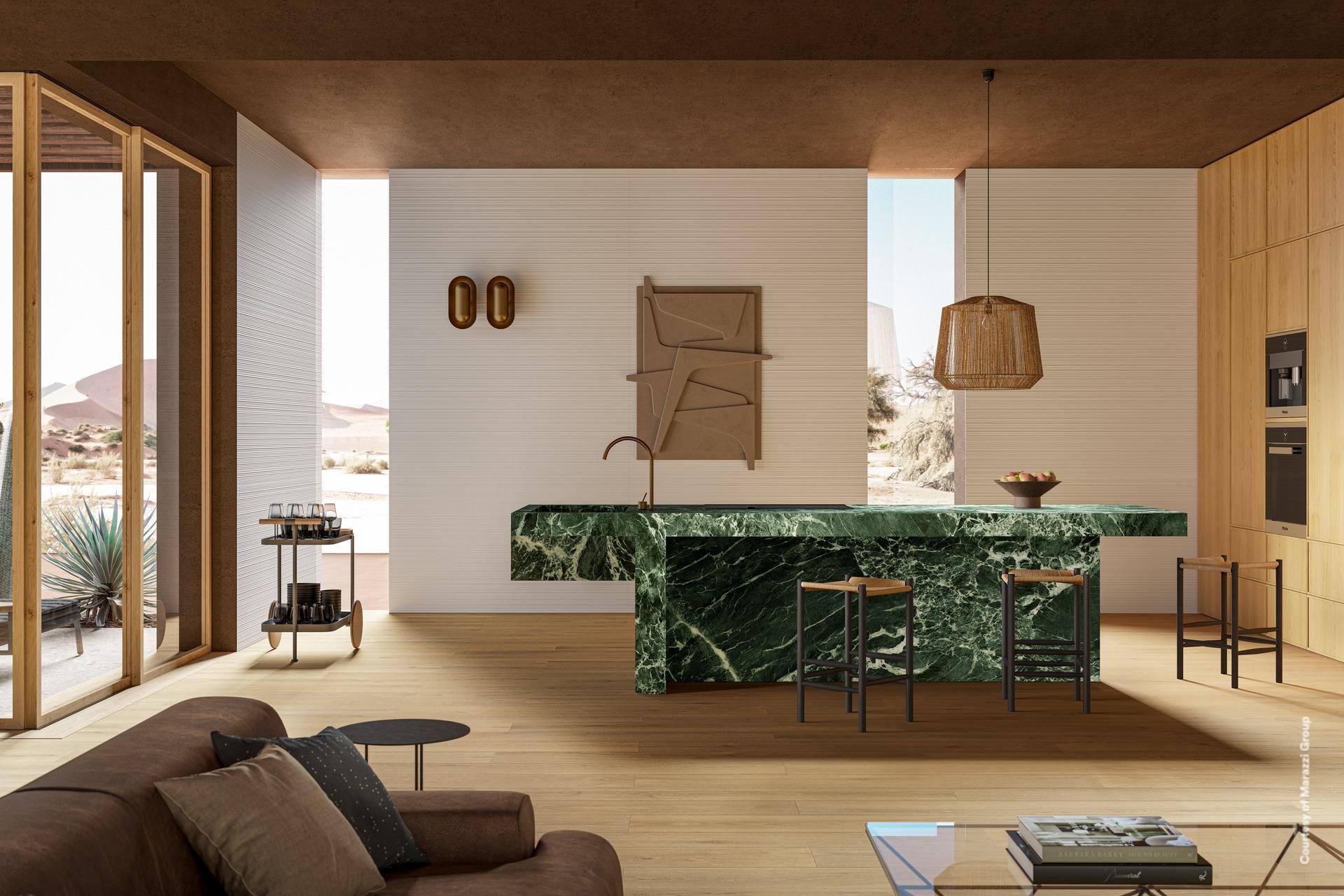 Керамогранит 3240х1620х12 Verde Aver Satin (Marazzi)