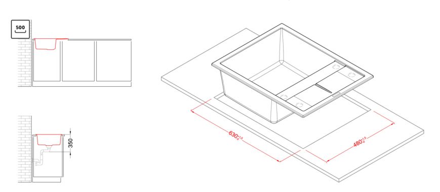 Мойка искусственный камень Elleci UNICO 125 AVENA 51