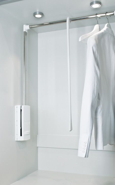 Гардеробный лифт-пантограф 600-1000 мм 10 кг белый/хром Hafele