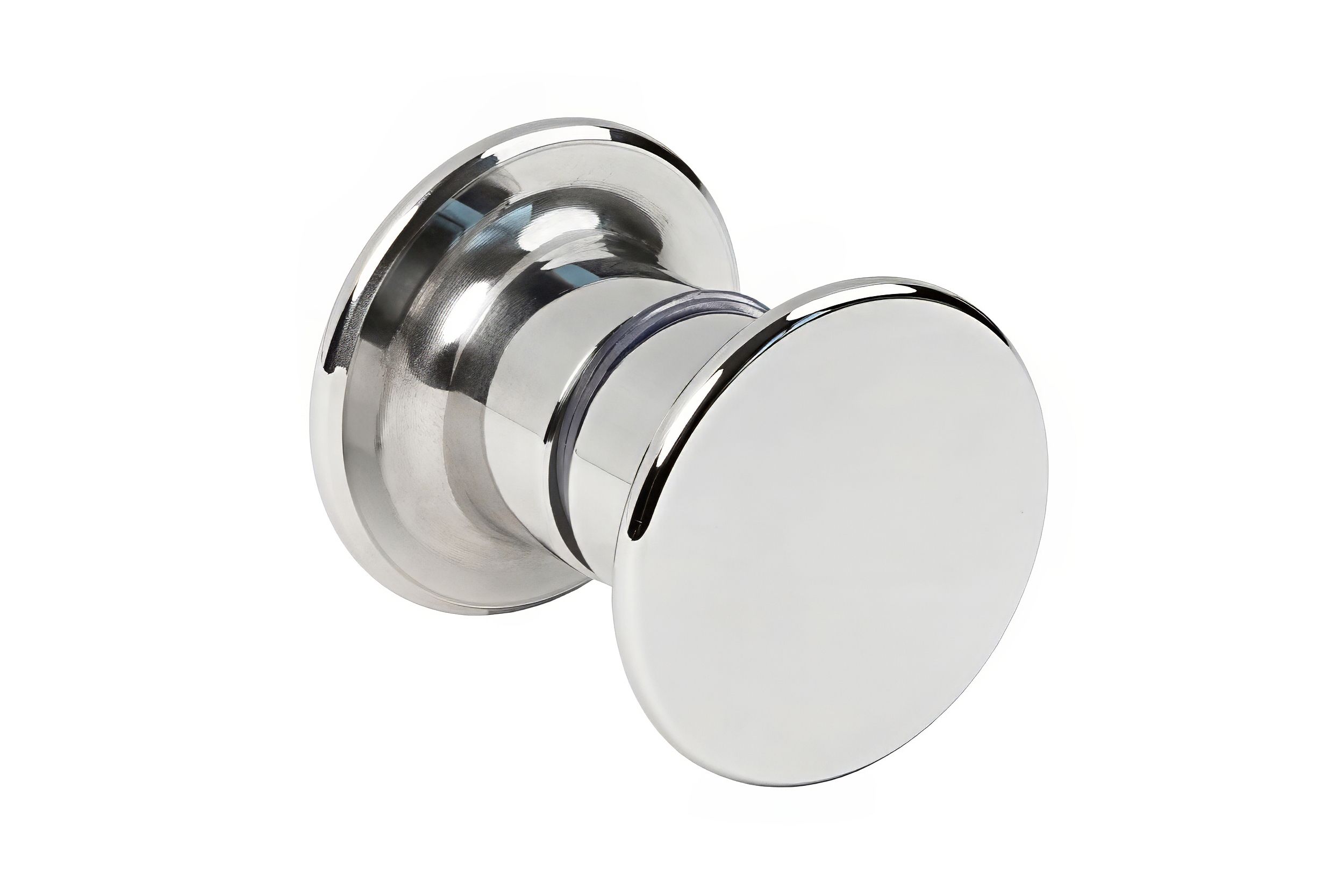 Ручка-кноб круглая GIFF Glass 269 полированный хром