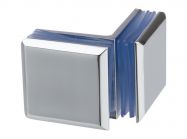 Коннектор 90° цинк. сплав стекло-стекло GIFF 725Zn полированный хром