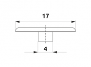 Заглушка мініфікса GIFF d=17 сірий