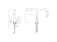 Смеситель Elleci C02 Bianco Titano G68