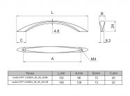 Ручка скоба GIFF US2630/128 черный