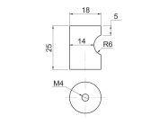 Ручка кнопка GIFF 3/131 сатин