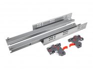 Напрямні прихованого монтажу повного висування з дотягувачем Clip 3D GIFF PRIME (19 мм) L=500