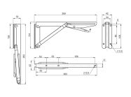 Механізм для відкидного столу GIFF хром (2 шт)