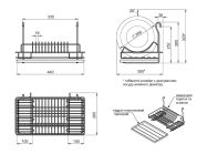 Полка к рейлингу d=16 для посуды GIFF хром