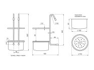 Чаша для кухонних аксесуарів GIFF хром