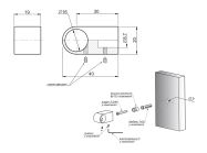 Кріплення труби-рейлінга d=16 GIFF Модерн хром