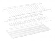 Сушка для посуду фасад 400 GIFF білий (2 полиці, 1 піддон та 8 кріплень)