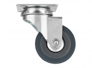 Ролик с площадкой резиновый GIFF Industry d=50 серый