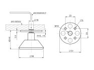 Опора регулируемая фигурная GIFF NA14 Н=43 хром