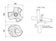 R-2DX Муфта тройная правая GIFF хром