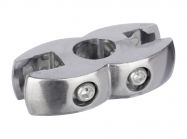 R-7A Муфта для скла і панелі двостороння GIFF хром