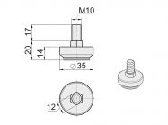 R-13M Стопка металлическая GIFF хром