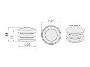 R-17 Заглушка GIFF хром