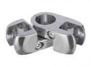 R-52 Муфта для скла і панелі петельна GIFF хром