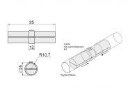 R-10А Подовжувач для труб з кільцем GIFF хром
