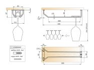 Полка барная однорядная GIFF хром