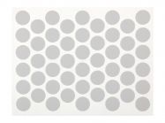 Заглушка конфирмата самоклеющаяся Weiss d=14 серый (50 шт) (288)