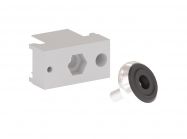 Опора регулируемая малая пластик Volpato Stili H=29 серый