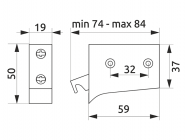 Шкафодержатель регулируемый GIFF бук