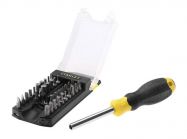Викрутка STANLEY + 33 насадки 25mm, SL, Ph, Torx, Hex, кейс (STHT0-70885)