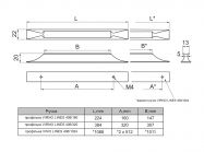 Ручка профільна Virno Lines 408/160 чорний