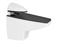 Кріплення для скляної полиці GIFF Сamelar L= 75 H=60 білий