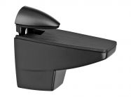 Кріплення для скляної полиці GIFF Сamelar L= 75 H=60 чорний