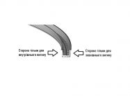 Шина напрямна врізна флекс (гнучка) 8мм колір світло-сірий L=2500 (779300002)