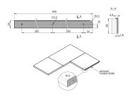 Заглушка стільниці торцева права L-закруглена GIFF 28х600 алюміній