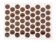 Заглушка на конфірмат самоклеюча Weiss d=14 дуб коричневий (50 шт) (282)