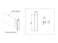 Заглушка до цоколя Volpato Н=100 чорний глянець