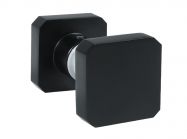 Ручка-кноб квадратна GIFF Glass чорний матовий
