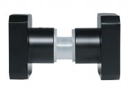 Ручка-кноб квадратна GIFF Glass чорний матовий