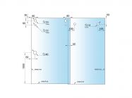 Комплект РС цинк. сплав 30х10 GIFF 304 полированный хром