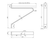 Консоль декоративная Loft GIFF MAS L=250х220 черный