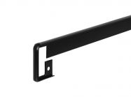 Стыковка столешницы прямая U-закругленная UA 38х600 R-3 мм черный
