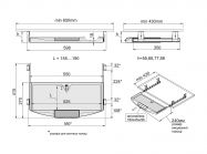 Полка под клавиатуру GIFF серый
