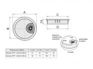 Пропуск для кабеля врезной GIFF Luna d=60 мм черный