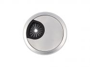 Пропуск для кабелю врізний GIFF Luna d=60 мм матовий хром