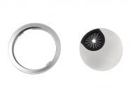 Пропуск для кабелю врізний GIFF Luna d=60 мм матовий хром