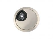 Пропуск для кабелю врізний GIFF Luna d=60 мм нікель браш