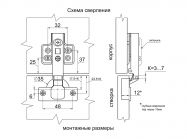 Петля накладна Clip-on GIFF PRIME d=35 H=0 нікель