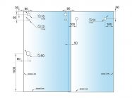 Комплект РС GIFF 30*10 с двойной направляющей нерж. 304 золото
