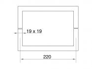 Ручка квадратная GIFF 270 золото